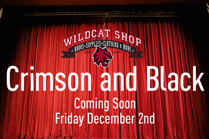 Campus Notices The Wildcat Shop S Crimson Black Friday Sale