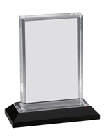 Silver Beveled Impress Award (Customizable)