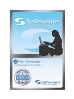 Safeware Light Blue Card - 3 Year Coverage Up to $2000
