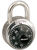 Master Lock Combination Lock -- Black Dial