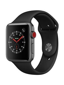 Apple Watch Series 3 GPS + Cellular, 42mm Space Gray Aluminum Case