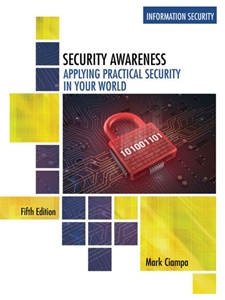 STAND ALONE AC FOR CIAMPA'S SECURITY AWARENESS W/EBOOK ALTERNATE TO BUNDLE