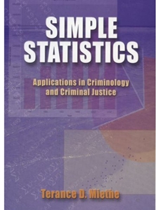 SIMPLE STATISTICS:APPL.IN CRIMINOLOGY..