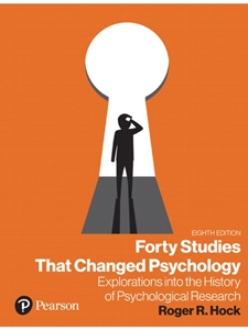 IA:PSY 101/489: FORTY STUDIES THAT CHANGED PSYCHOLOGY
