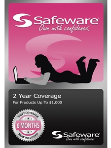 Safeware Pink Card 2 Year Coverage Up To $1000