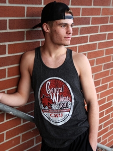 Mens Central Wildcats 1891 Graphite Tank