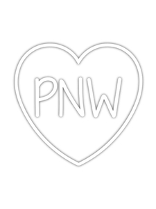 Pacific Northwest (PNW) Heart Sticker