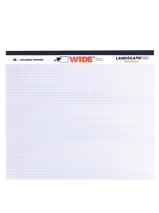 Landscape Recycled Writing Graph Paper Pad