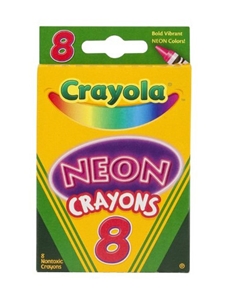 Crayola Neon Crayons 8 Pack