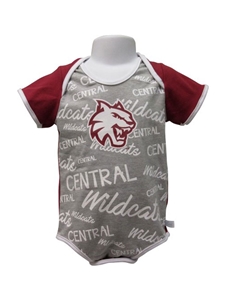 Central Wildcats Diaper Shirt