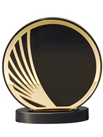 Black and Gold Circle Award (Customizable)