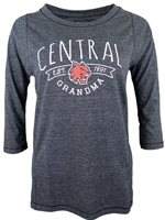 Graphite 3/4 Sleeve Grandma Scoop Neck