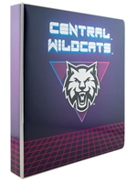 1" Retro Central Wildcats Binder