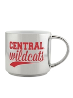 Central Wildcats Silver Metallic Mug