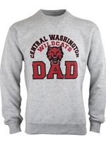 Gray Central Dad Crewneck Sweatshirt