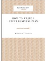 HOW TO WRITE A GREAT BUSINESS PLAN