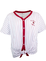 CWU Ladies Baseball Stripe Tshirt