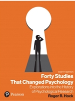 IA:PSY 101/489: FORTY STUDIES THAT CHANGED PSYCHOLOGY