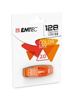 EMTEC Orange 128GB USB 2.0 Flash Drive