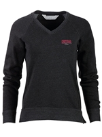 CWU Mom Charcoal VNeck Sweatshirt