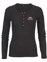 CWU Ladies Black Thermal Henley