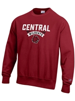 Crimson Champion Crew Neck Sweatshirt