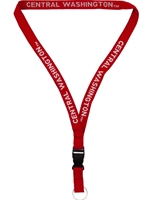 Central Washington Crimson Lanyard