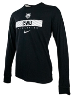 Nike Sideline Black Long Sleeve Tee