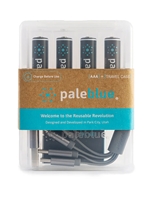 PaleBlue Rechargeable Batteries AAA 4pk