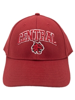 Central Crimson Fabric Snap Back Hat