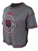 CWU Loose Fit Crop Tee