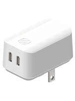 Scosche PowerVolt Dual-Port Power Delivery Wall Charger - White 35W USB-C