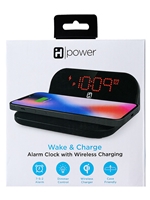 iHome Wireless Charging Digital Alarm Clock - Black