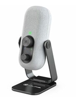 JLab Go Talk Wired Condenser, Dynamic Microphone for Studio, Podcasting, Gaming, Recording, Music - White