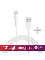 10' Lightning to USB-A Cables � White