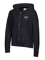 Ladies Black Full Zip