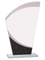 Wave Designer Glass Award (Customizable)