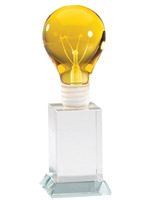 Crystal Light Bulb Award Yellow