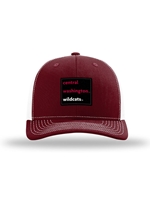 Crimson Trucker Hat with Patch