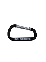 CWU Wildcats Black Carabiner