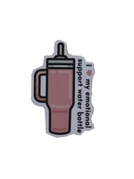 I Love My Emotional Support Water Bottle Sticker