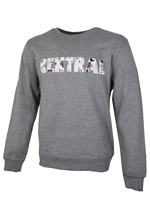 Central Gray Quilted Crew