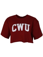 CWU Boxy Midy Tee Crimson