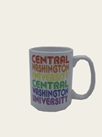 CWU Wildcat Pride Rainbow Mug