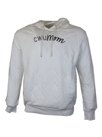 CWU Mom Quilted White Pull Over
