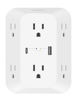 Belkin 6 Outlet Wall Surge Protector with USB-C and USB-A