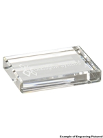 Rectangle Crystal Paperweight (Customizable)