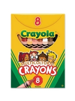 Multicultural Colored Crayons 8CT
