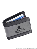 Gray and Black Wallet (Customizable)