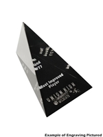 Paperweight Pyramid Black Award (Customizable)